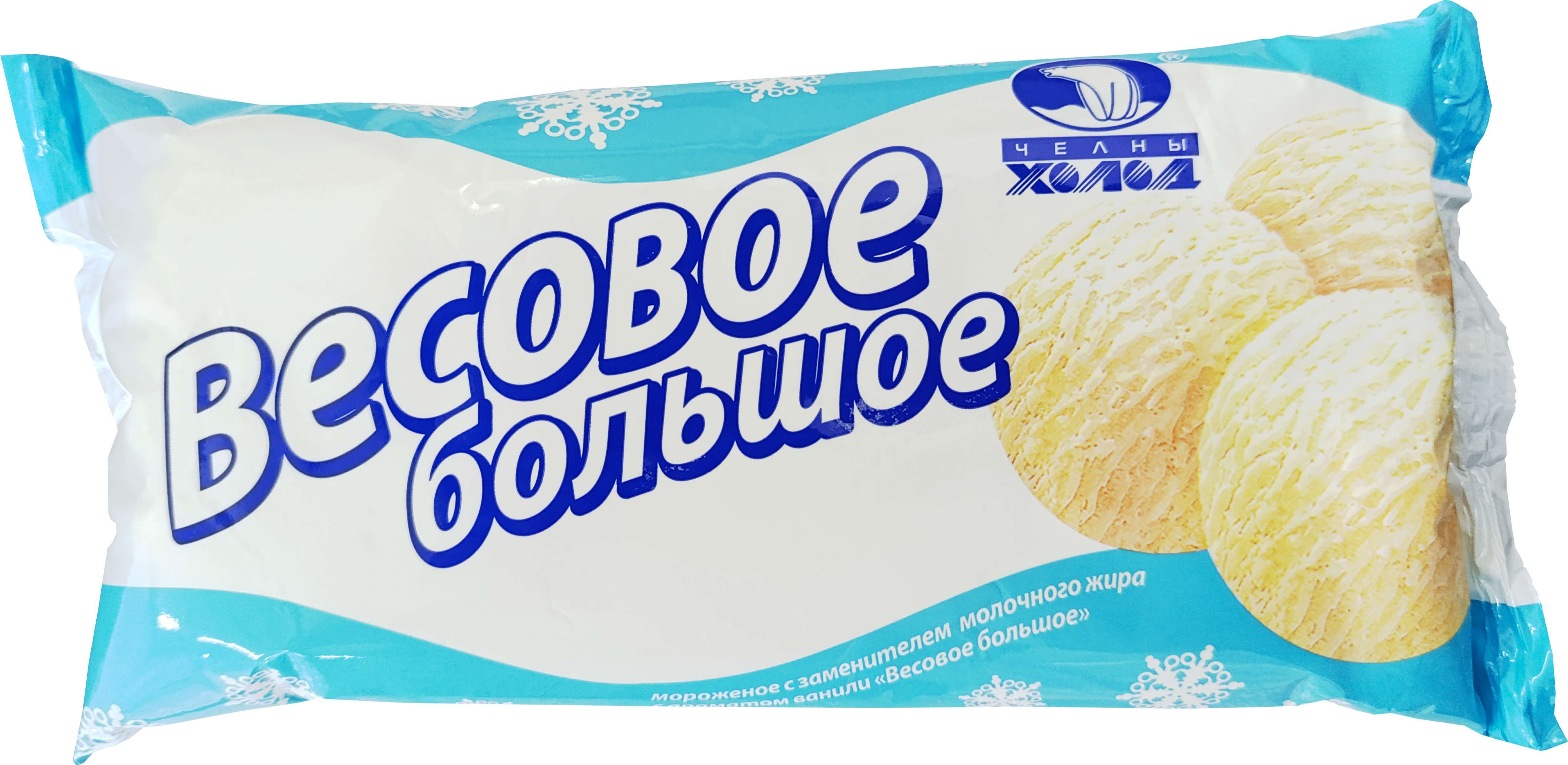 Челны холод ванильное  Весовое большое 900гр (983)