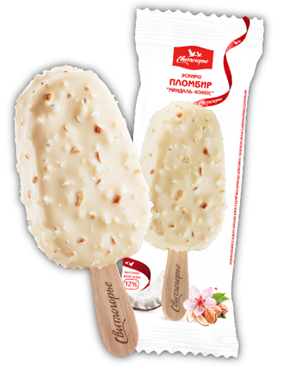 Свитлогорье Эскимо кокосовой стружкой и миндалём (5477)