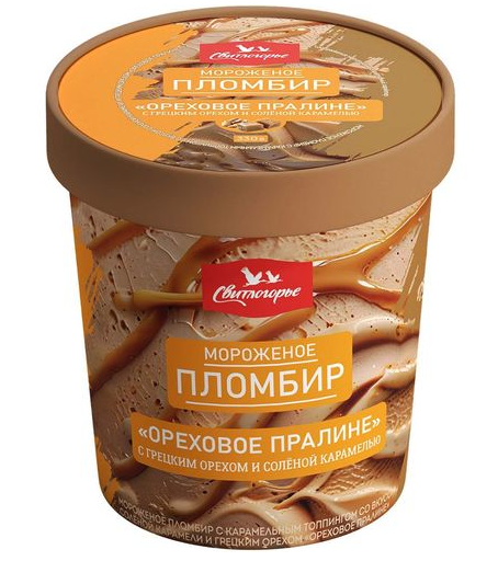 Свитлогорье Ведро Ореховое Пралине  330гр (5448)