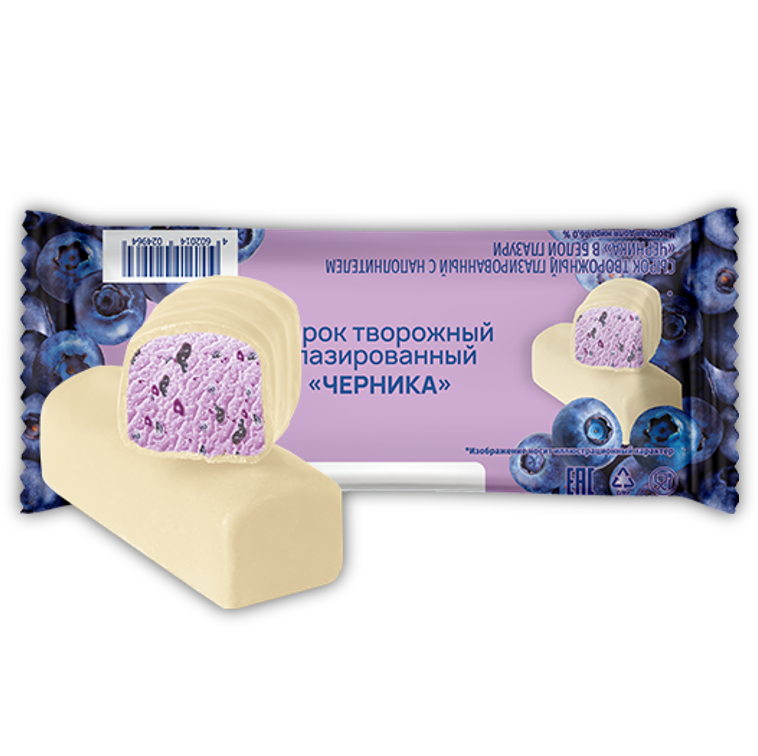 Сырок Свитлогорье глазированный ЧЕРНИКА 40гр
