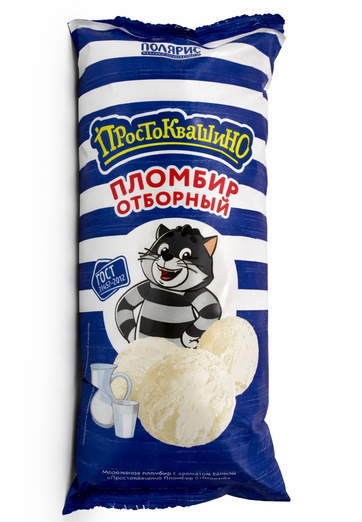 Простоквашино пломбир отборный 400гр (П24.1)