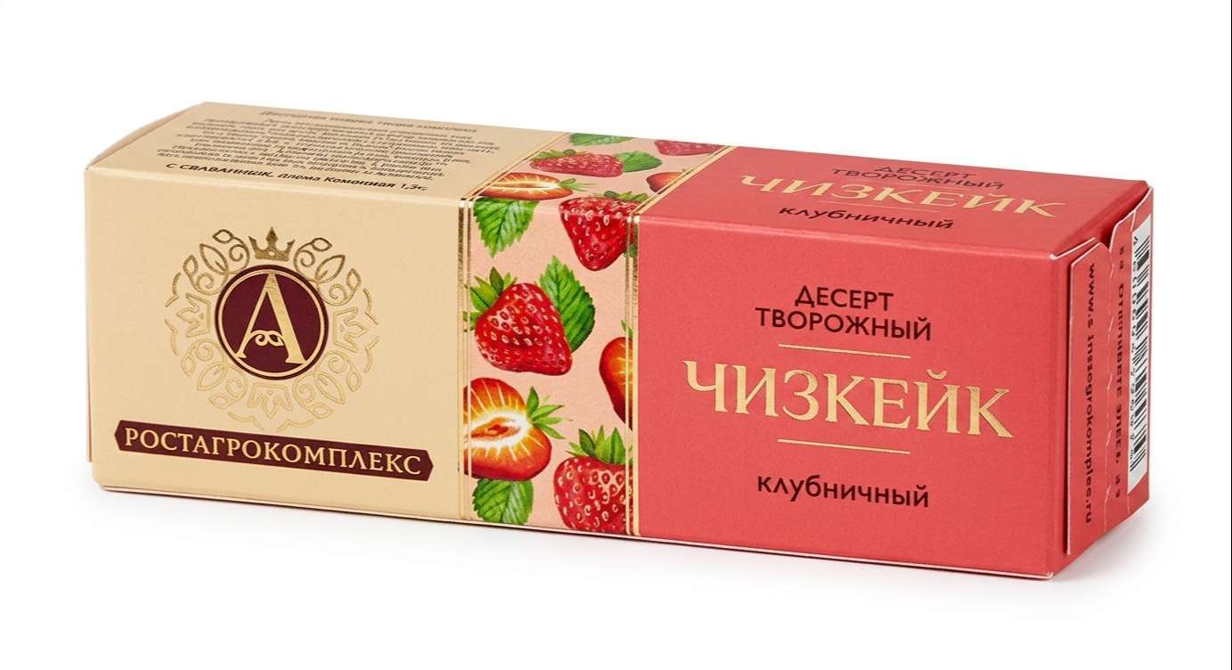 РОСТАГРОКОМПЛЕКС Десерт ЧИЗКЕЙК КЛУБНИЧНЫЙ 40г (975)