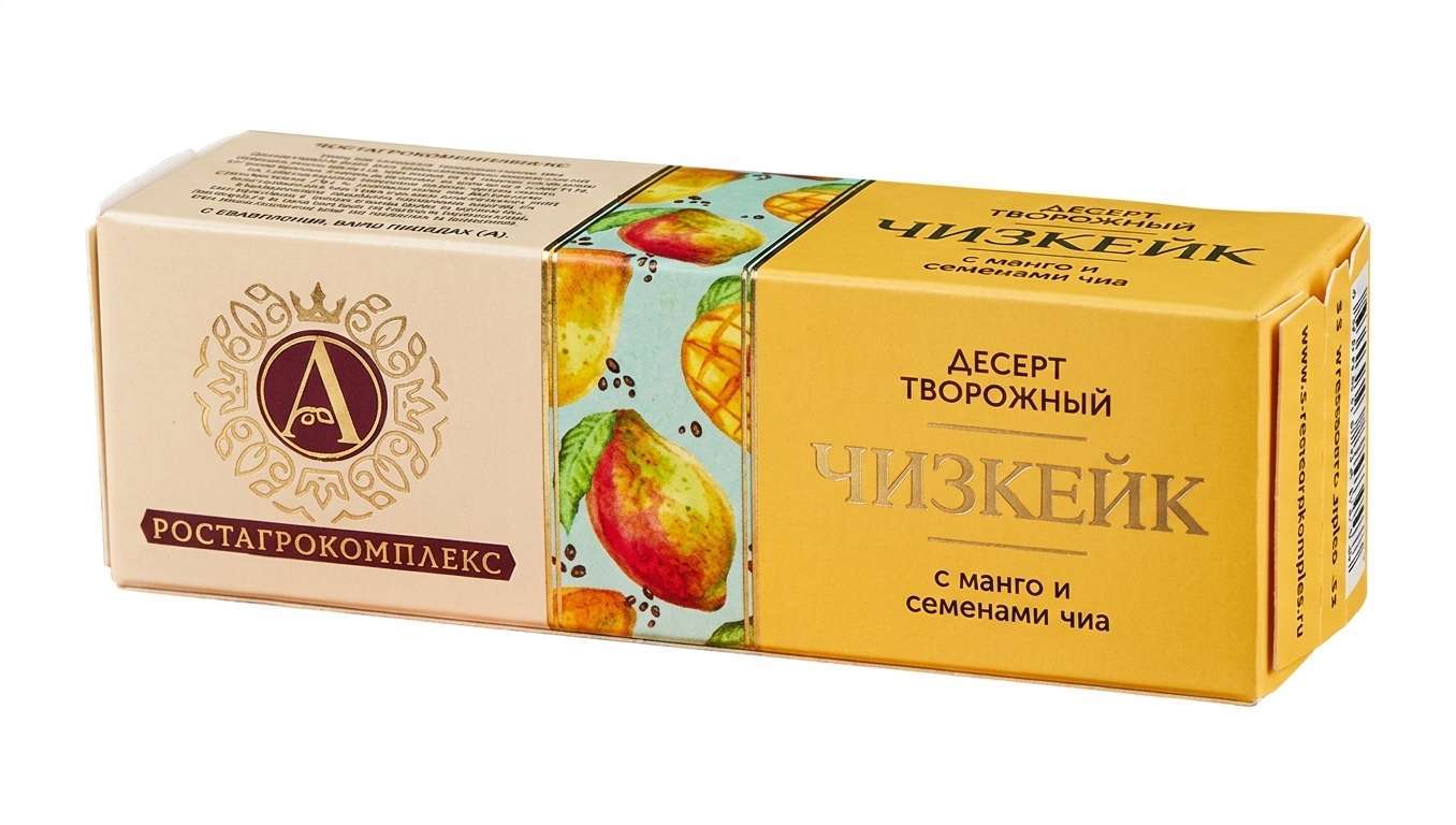 РОСТАГРОКОМПЛЕКС Десерт ЧИЗКЕЙК с МАНГО и СЕМЕНАМИ ЧИА 40г (999)
